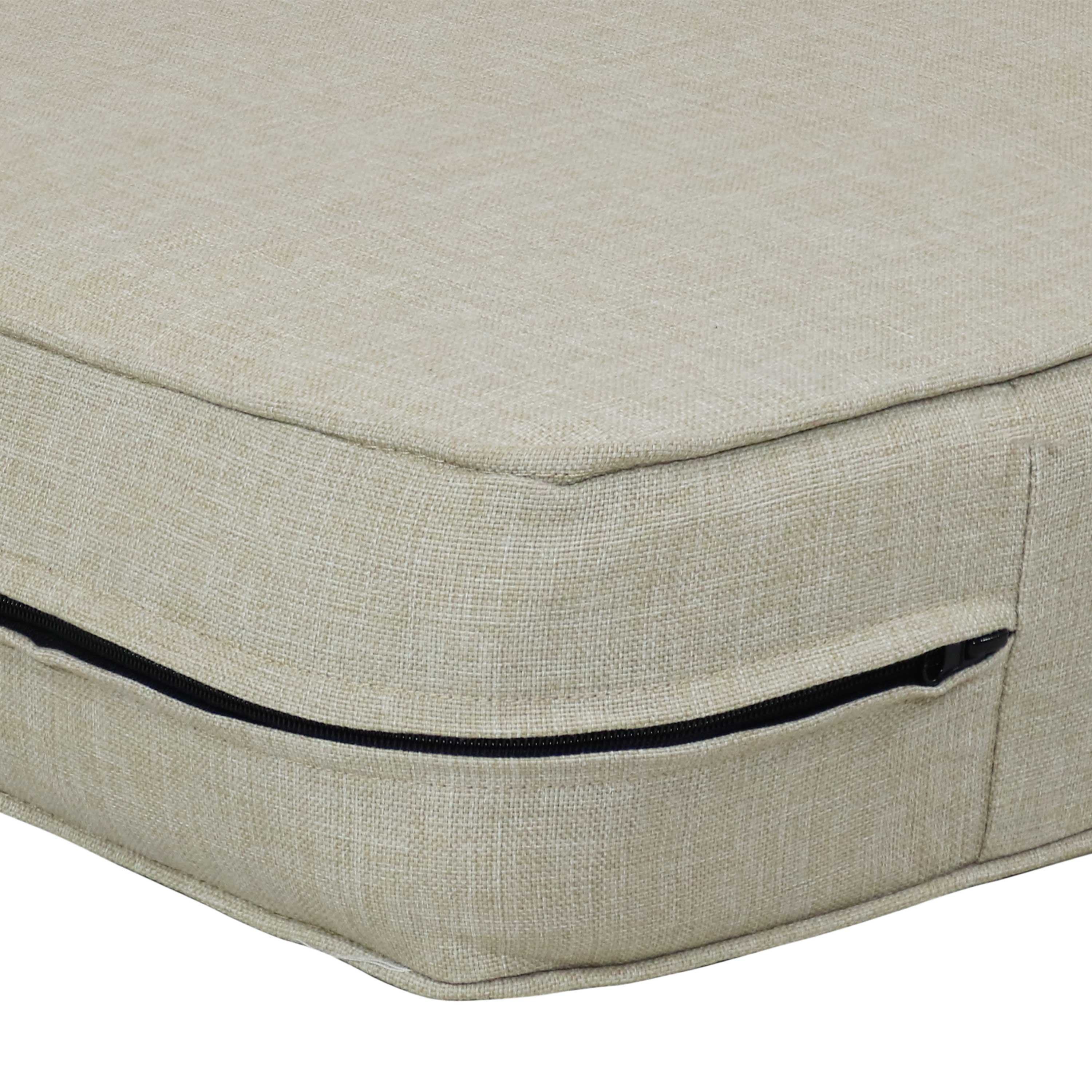 Alt View 5. Sunnydaze - Polyester Indoor and Outdoor Back and Seat Cushions - Beige.
