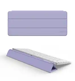 Dexnor - Case for Apple Magic Keyboard with Touch ID/Lock Key 2021/2024, Dust-Proof Protective Slim Leather Keyboard Cover - Purple