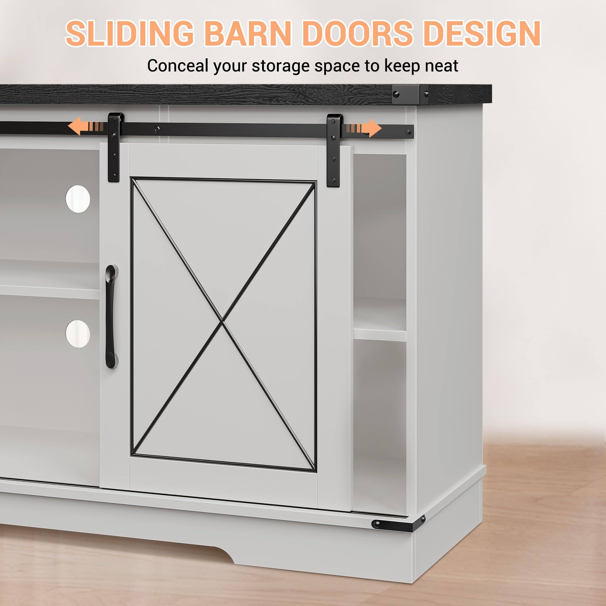 SLIDING BARN DOORS DESIGN  
Conceal your storage space to keep neat