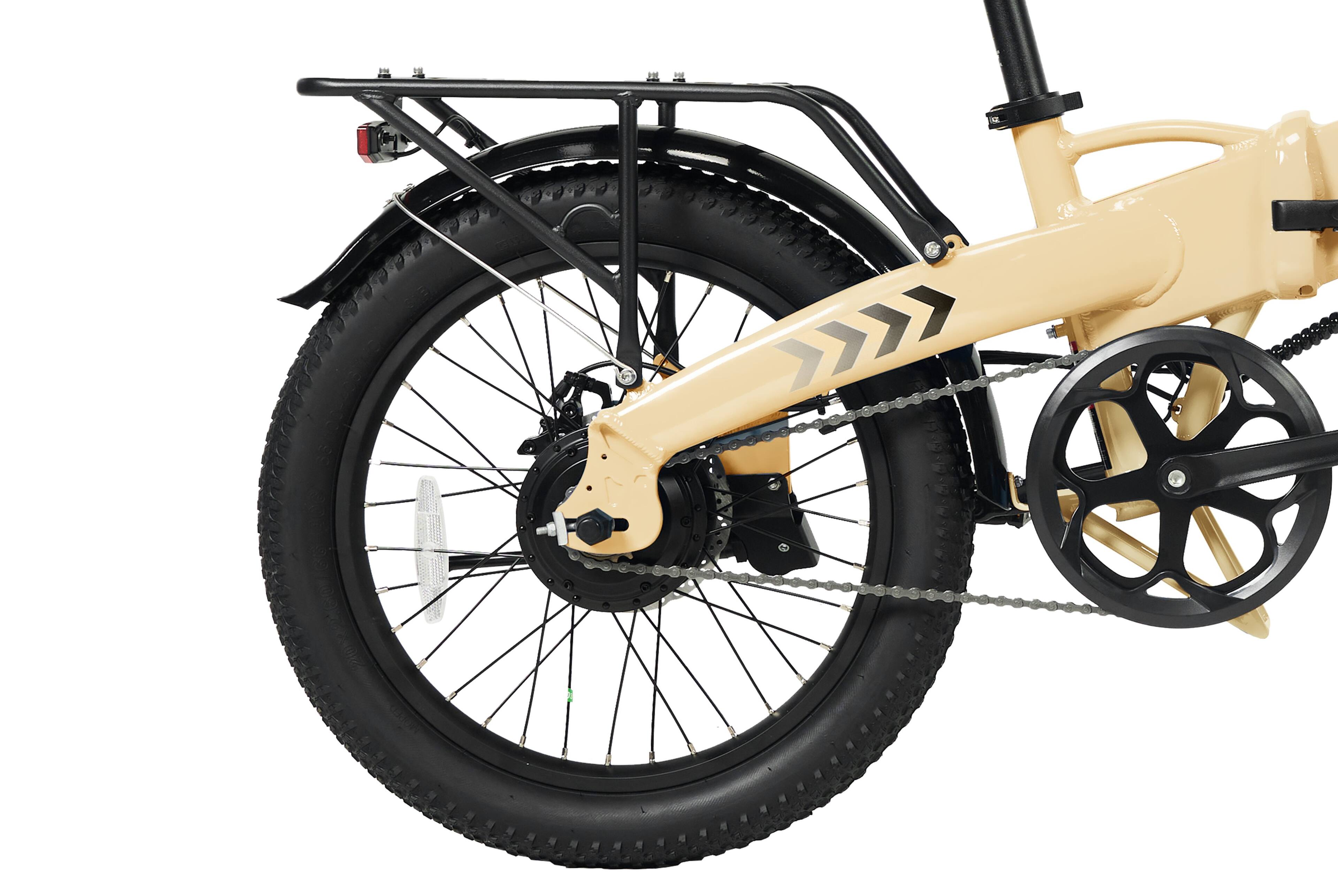 Back. GoPowerBike - GoPowerBike GoVolt Folding Electric Bike | 20" | 500W | 20mph | 45+ Mile Range | Sand - Sand.