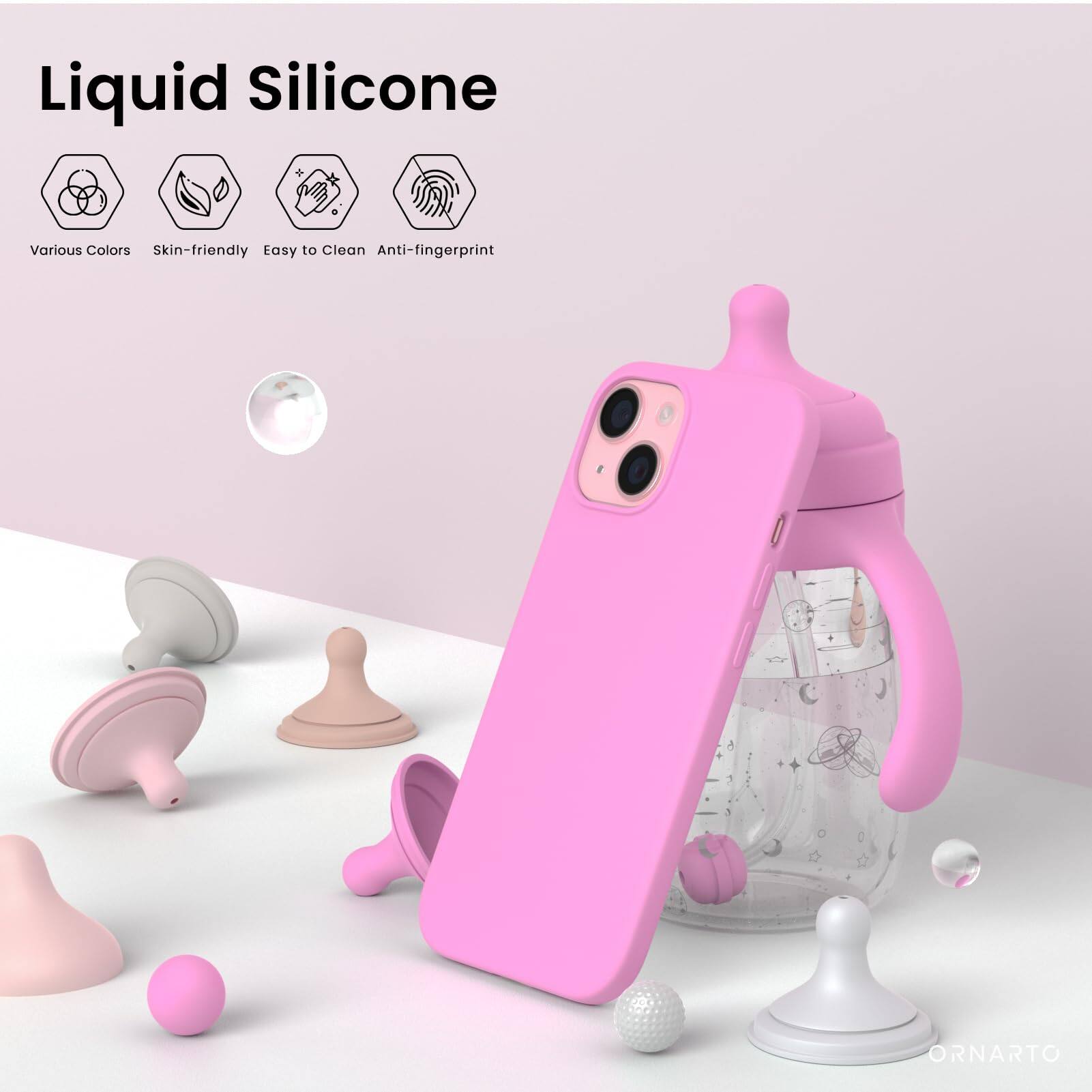 Liquid Silicone, Various Colors, Skin-friendly, Easy to Clean, Anti-fingerprint, ORNARTO