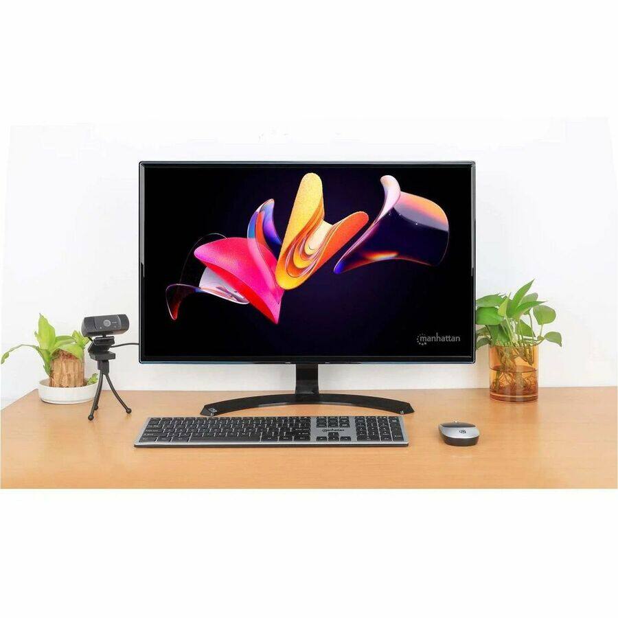 Alt View 3. Manhattan - Manhattan MWK7400 Wireless USB Keyboard and Mouse Combo Set - USB Type A Scissors Wireless RF 2.40 GHz Keyboard - 109 Ke - Unknown.