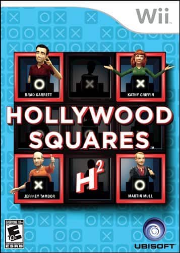 Hollywood Squares 2  
Wii  

Brad Garrett  
Kathy Griffin  
Jeffrey Tambor  
Martin Mull  

Everyone 10+  
E10+  
ESRB  

Ubisoft