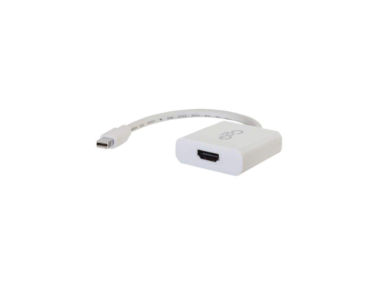 Cables to Go - C2g Mini Displayport To Hdmi Active Adapter Converter 4K 30Hz - White