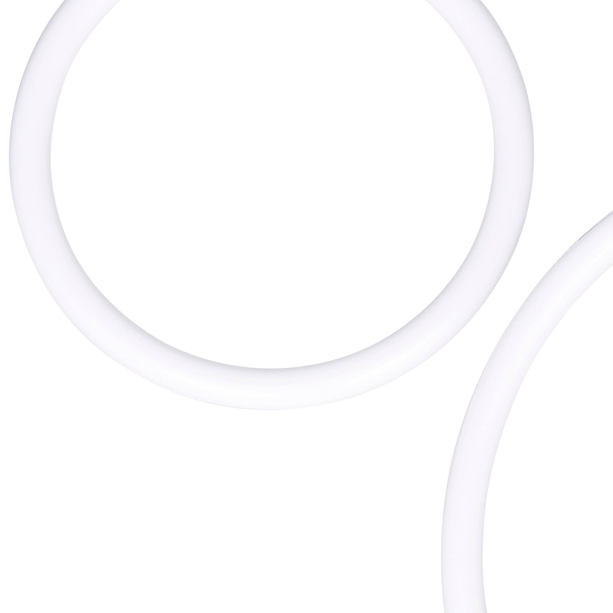 Back. CWI Lighting - Hoops 5 Light LED Chandelier With Satin Gold Finish - Satin Gold.