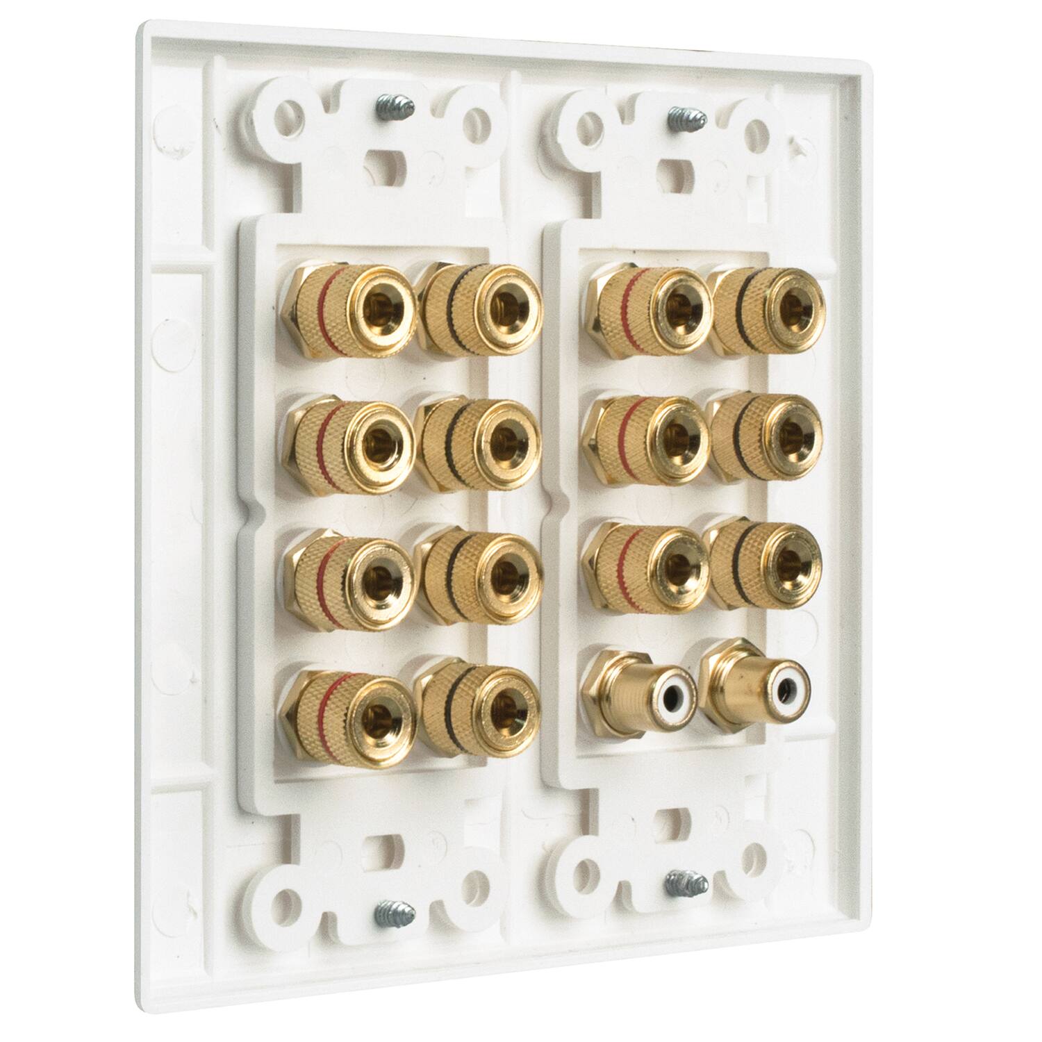 Angle. Russound - Russound Htp-7.2 Htp-7.2 Home Theater Wallplate - white.