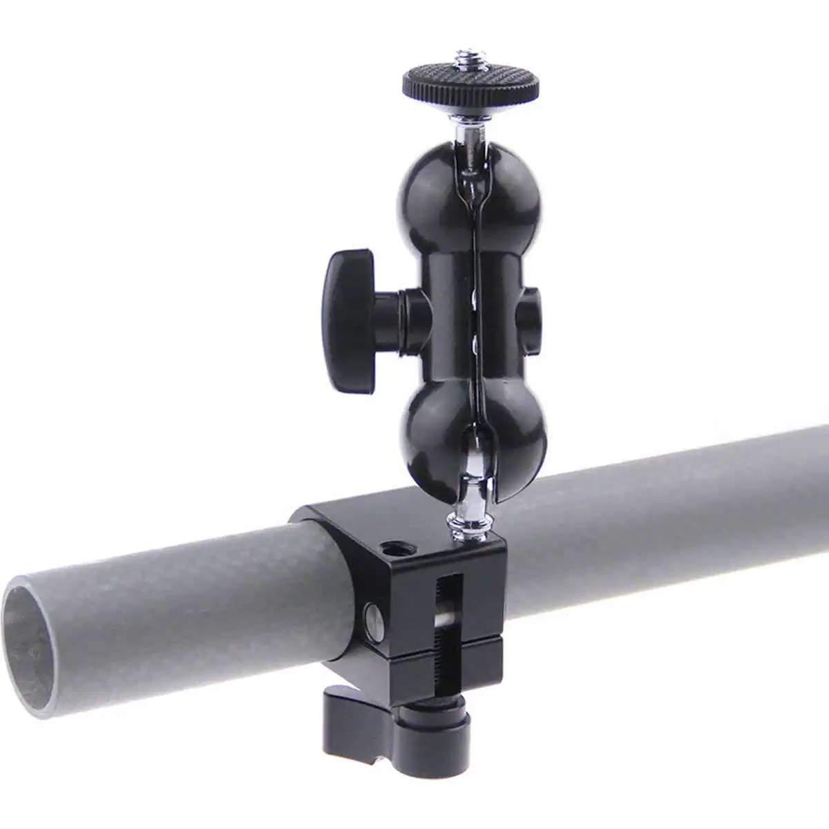 Alt View 3. CAMVATE - CAMVATE Monitor Mount with Ball Head and 25mm Rod Clamp for DJI Ronin-M, Black Knob.