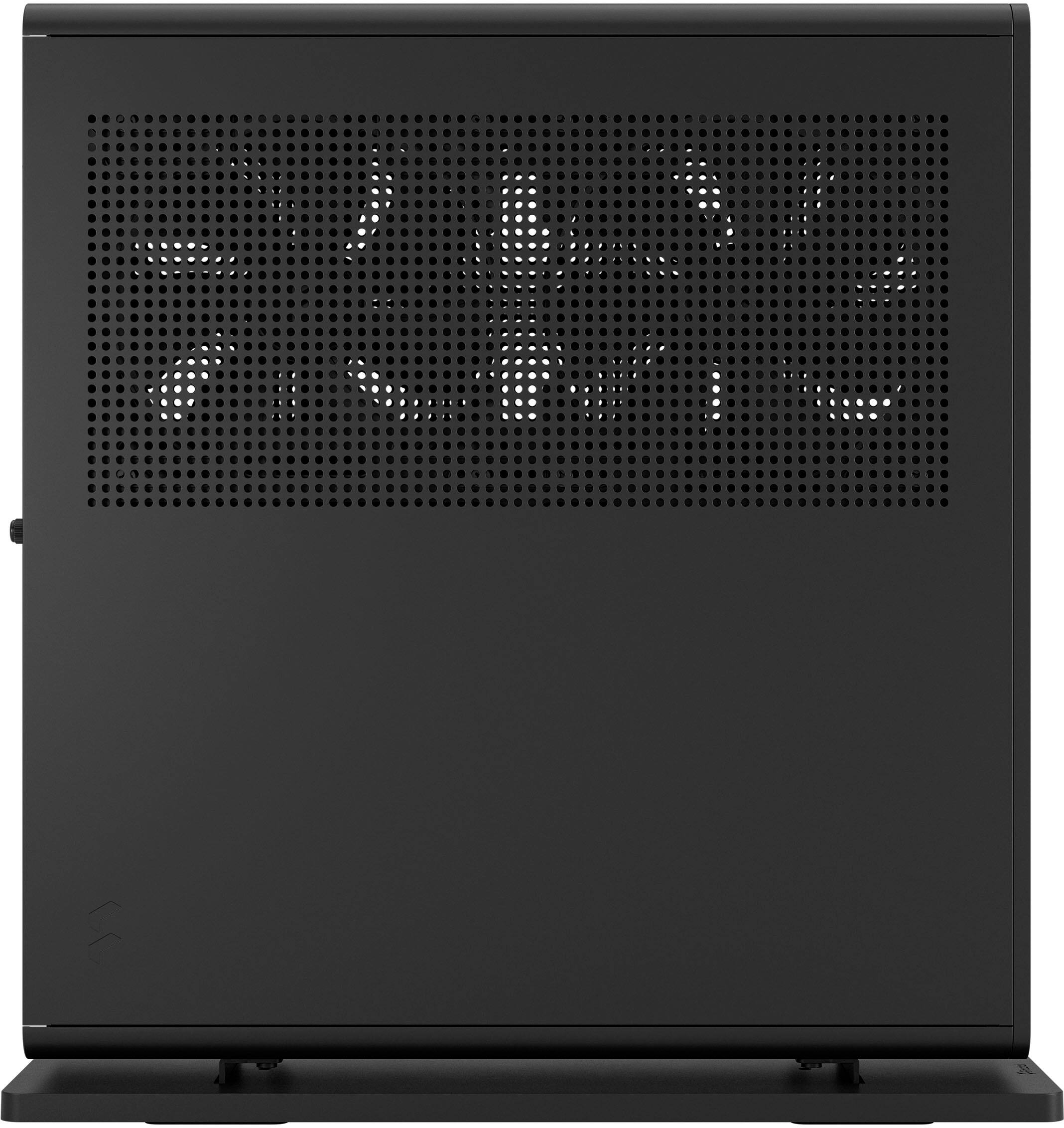 Alt View 15. Fractal Design - Ridge Black Mini-ITX Slim Small Form Factor Console PC Case with PCIe 4.0 Riser - Black.