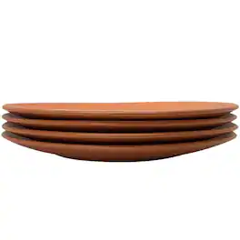 Zulay Kitchen - Contour Dinner Plate - Set of 4 - Terracotta