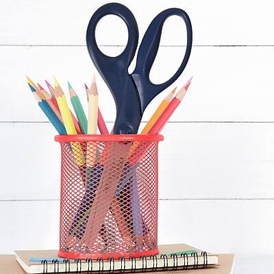 Alt View 5. Westcott - 8" Titanium Multi-Purpose/Heavy Duty Scissor, Blunt Tip - Navy.