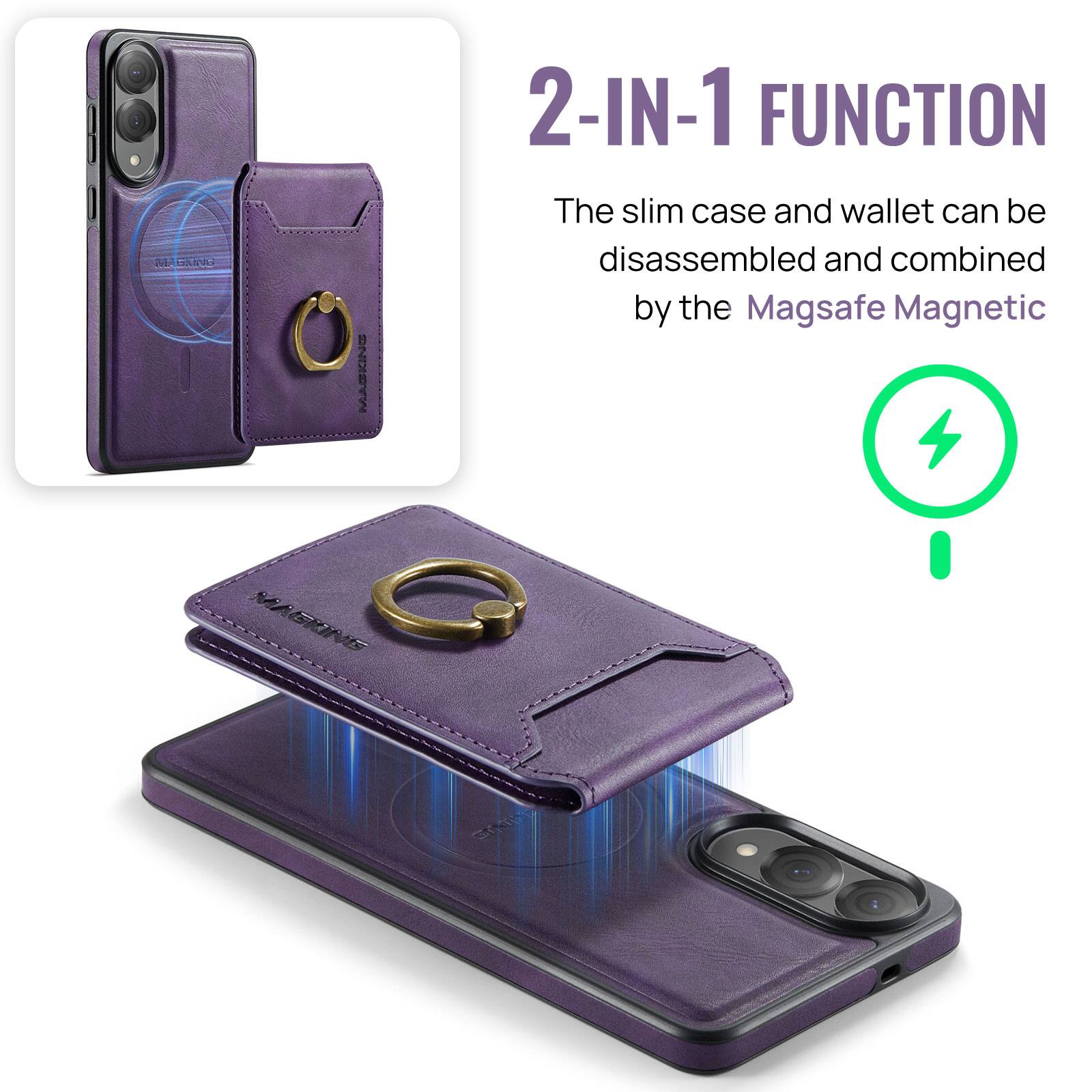 2-IN-1 FUNCTION  
The slim case and wallet can be disassembled and combined by the Magsafe Magnetic
