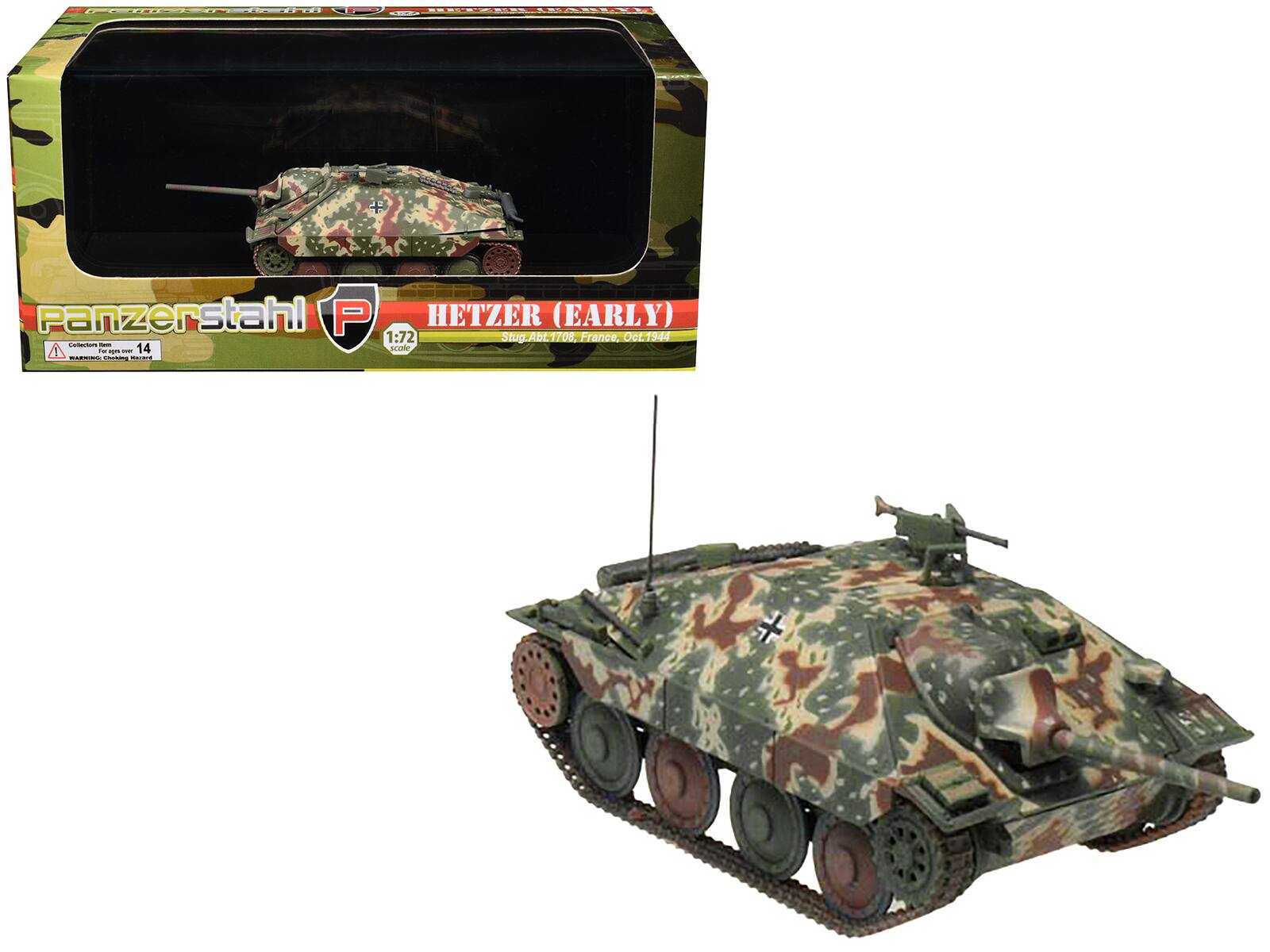 Panzerstahl P HETZER (EARLY) 1:72 Stug Abt.1708, France, Oct.1944  
Cantartom - scale - mer.com - 14 URPSR