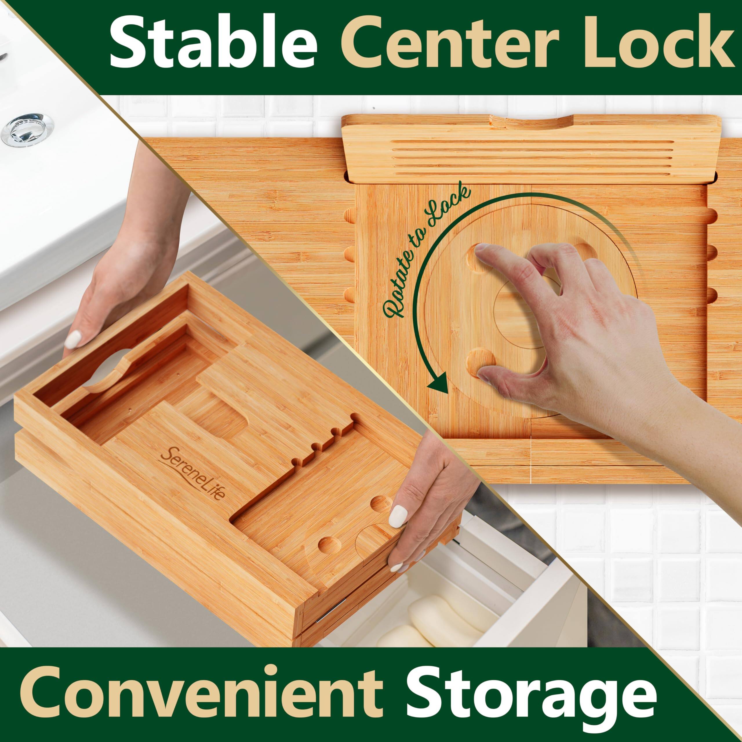 Stable Center Lock  
Convenient Storage