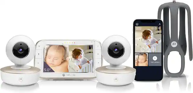 8 69F tis IL AA Nursery + Add camera 5.0" M AA moto ola M
69°F
Nursery
Add camera