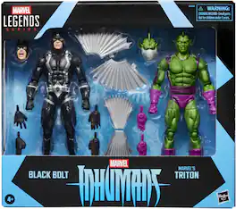 Hasbro - Collectibles - Inhumans - Marvel Legends - Black Bolt & Marvel’s Triton Action Figure 2-Pack - COLLECTIBLES - Multicolor
