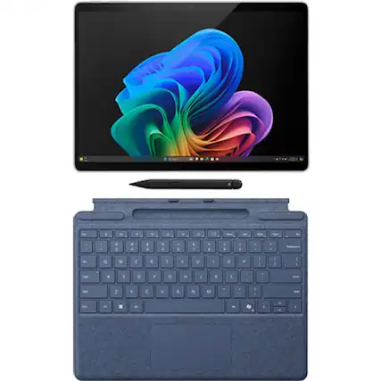 Front. Microsoft - Microsoft Surface Pro Copilot+ PC Touchscreen 13" LCD Snapdragon X Plus Processor 16GB RAM 256GB SSD (11th Edition) - Platinum.