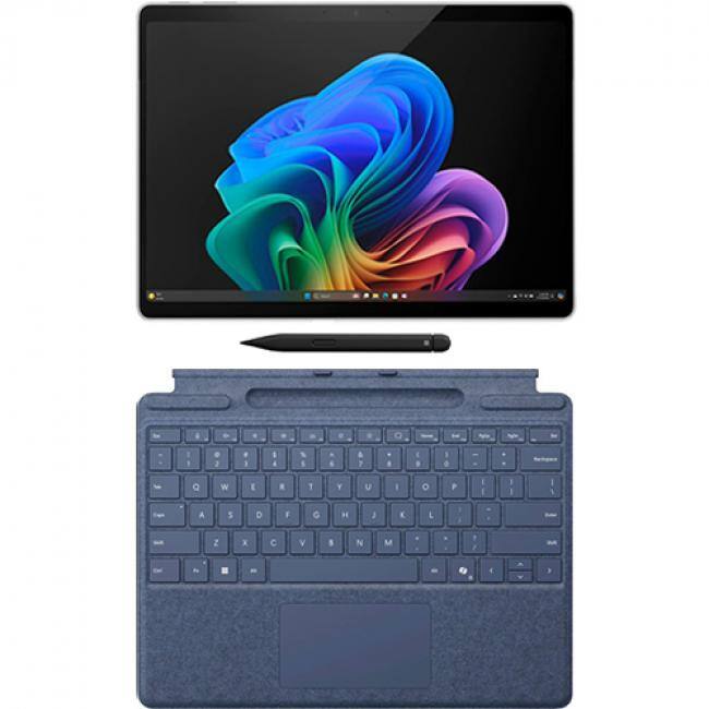 Front. Microsoft - Microsoft Surface Pro Copilot+ PC Touchscreen 13" LCD Snapdragon X Plus Processor 16GB RAM 256GB SSD (11th Edition) Plat - Platinum.
