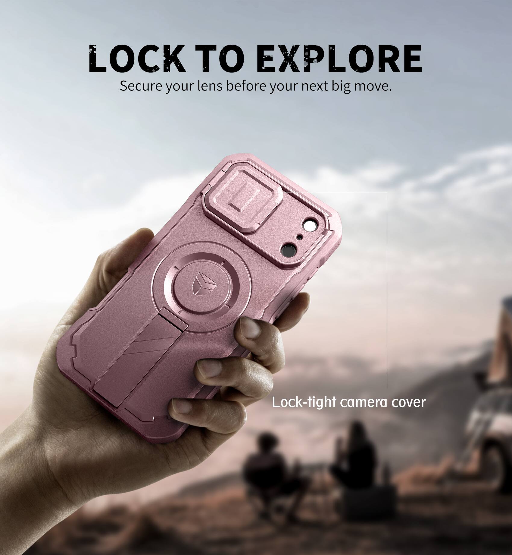 LOCK TO EXPLORE  
Secure your lens before your next big move.  

Lock-tight camera cover