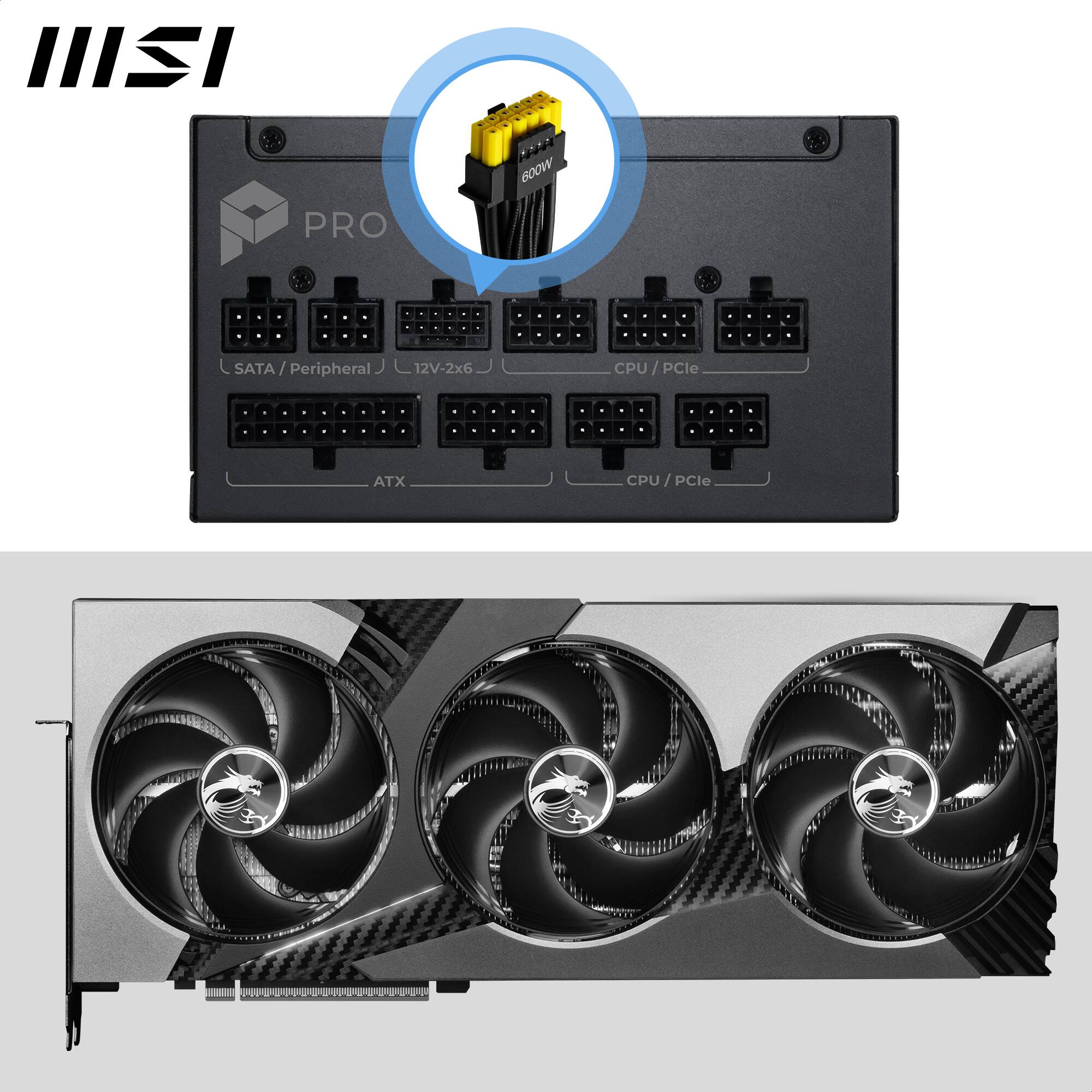 II PRO  
SATA / Peripheral 12V-2x6  
CPU / PCIe  
CPU / PCIe  
ATX