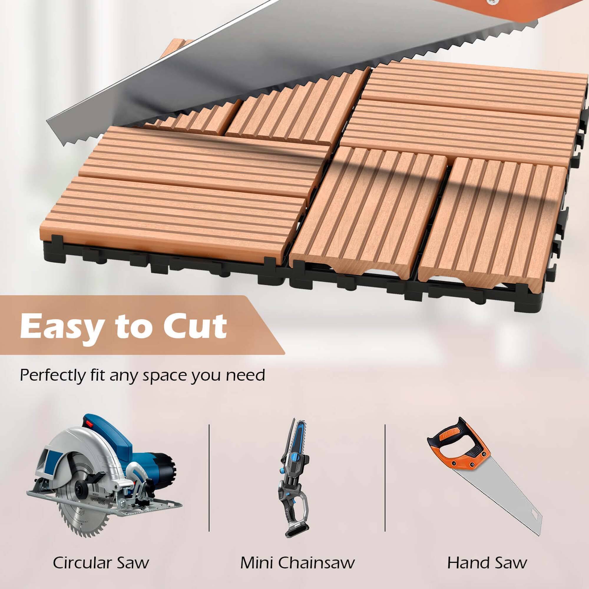 Easy to Cut  
Perfectly fit any space you need  

Circular Saw  
Mini Chainsaw  
Hand Saw