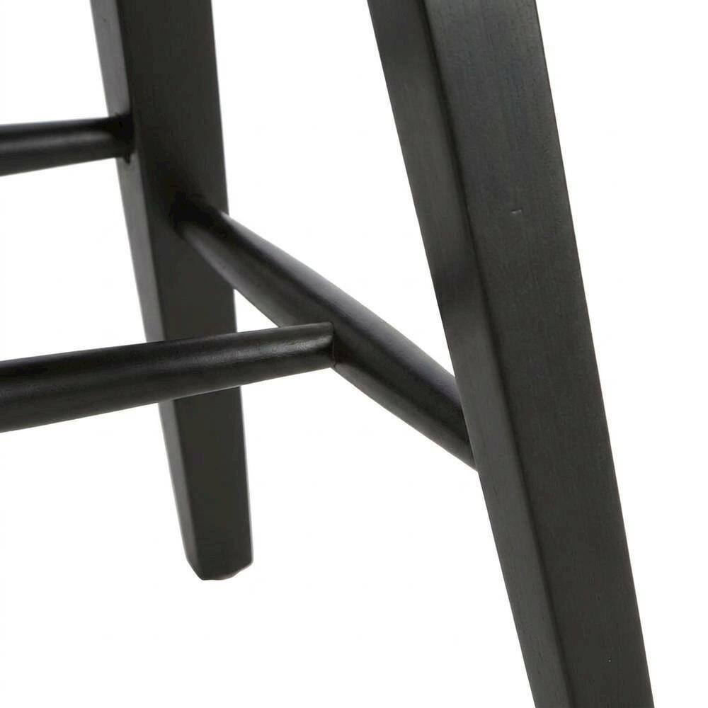 Angle. Starlight Canyon Home - Windsor Back Armchair in Black with Elegant Tobacco Finish - Brown.