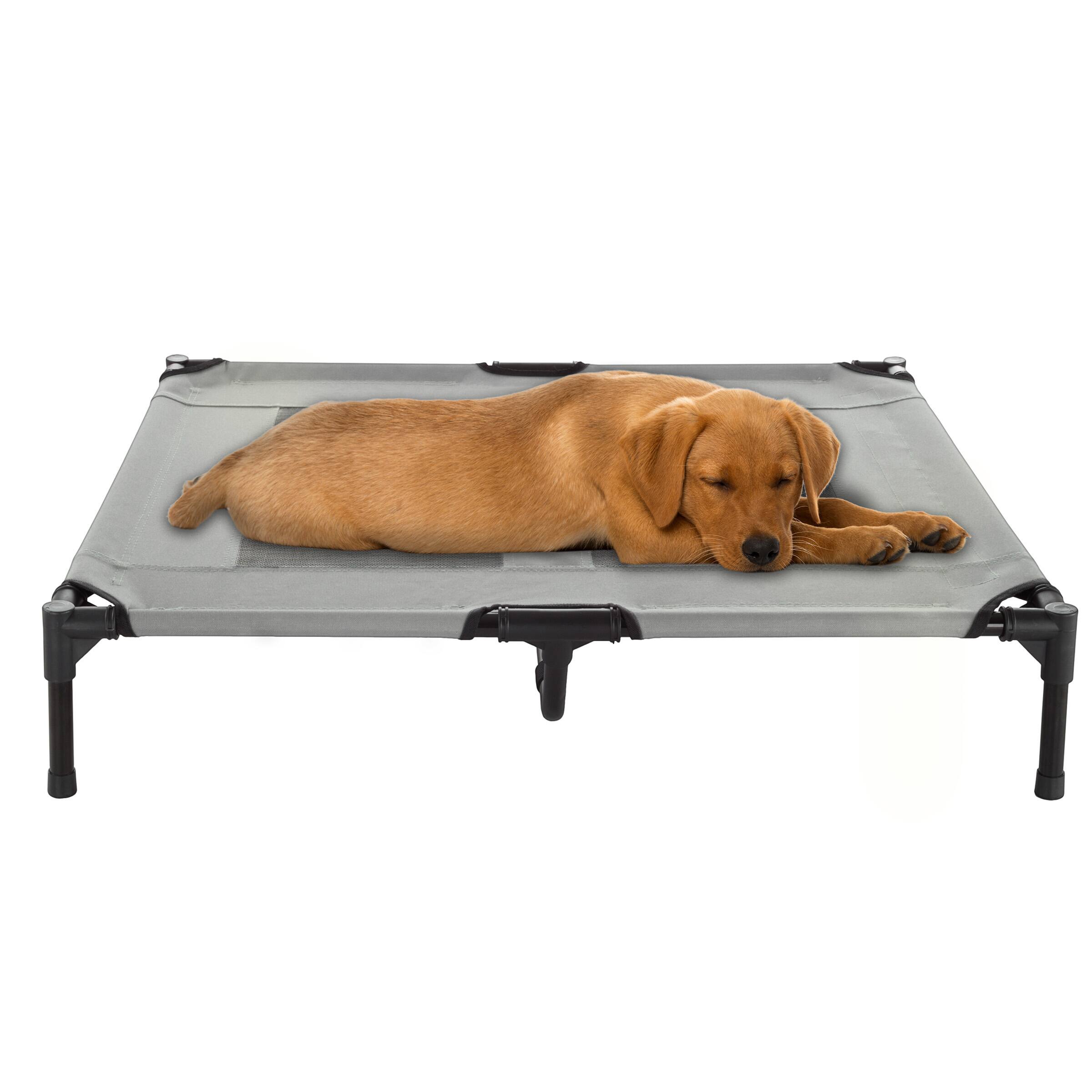 Front. PetMaker - Elevated Dog Bed 36x29.75-Inch Pet Bed with Non-Slip Feet Indoor/Outdoor Dog Cot or Puppy Mattress for Pets up to 80lbs - Gray.