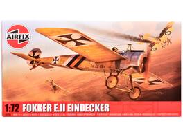 Level 2 Model Kit Fokker E.II Eindecker Fighter Aircraft 1/72 Plastic Model Kit by Airfix - Multi