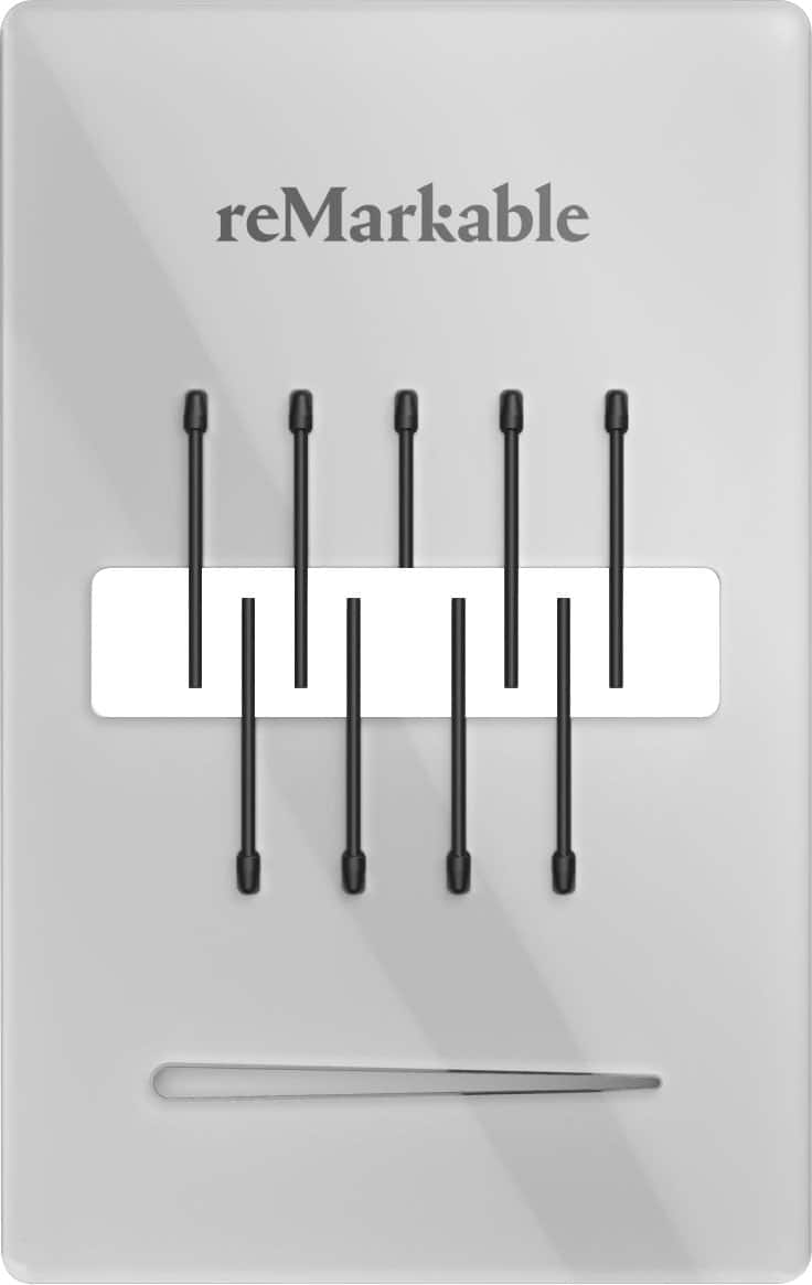 Alt View 12. reMarkable - reMarkable 2 - Marker Tips refill (9pcs) for Marker Plus - Black.