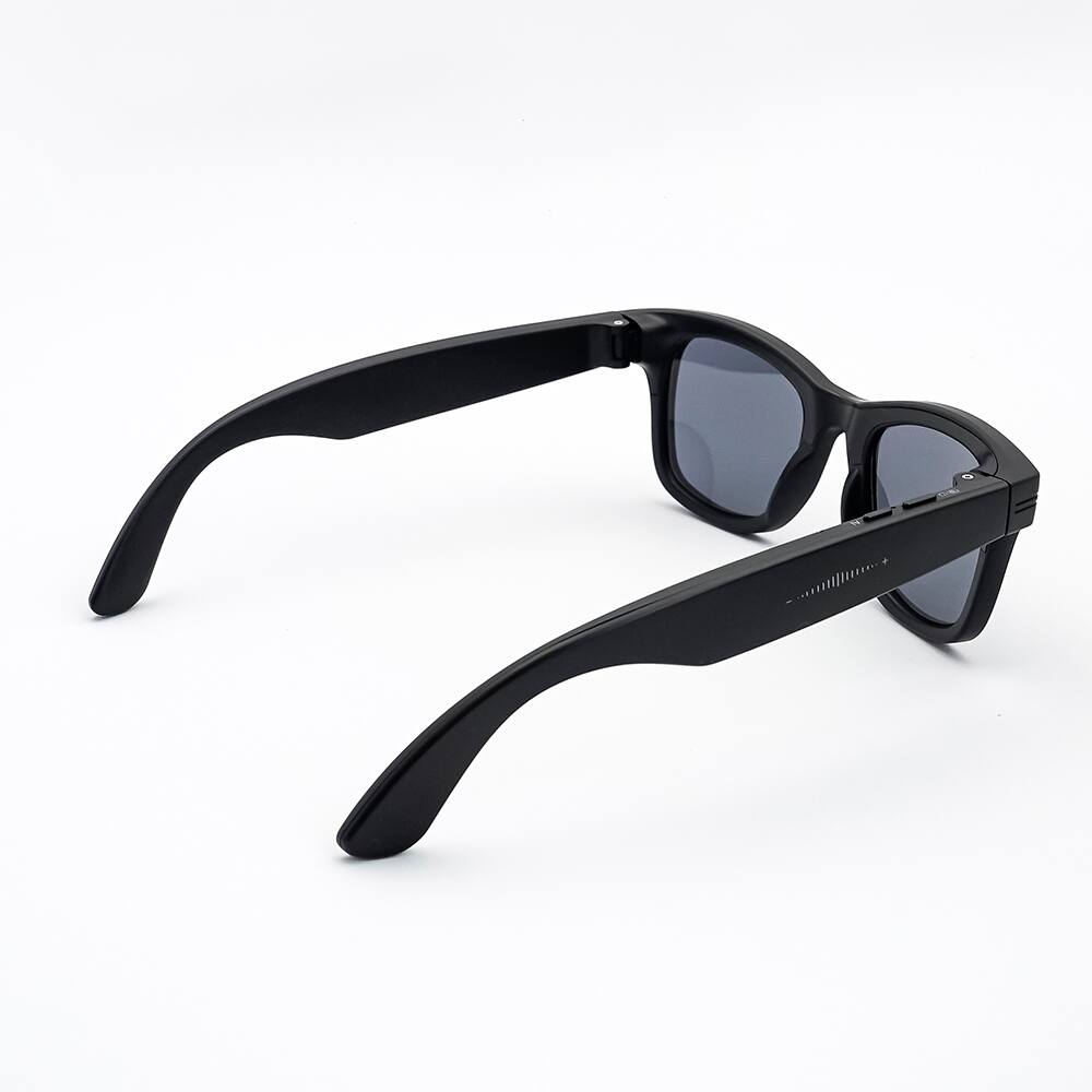 Alt View 1. Loheer - Loheer Smart Glasses with AI Camera, Blue-Ray & UV Protection, Voice Control, Photo & Video Capture - Black.
