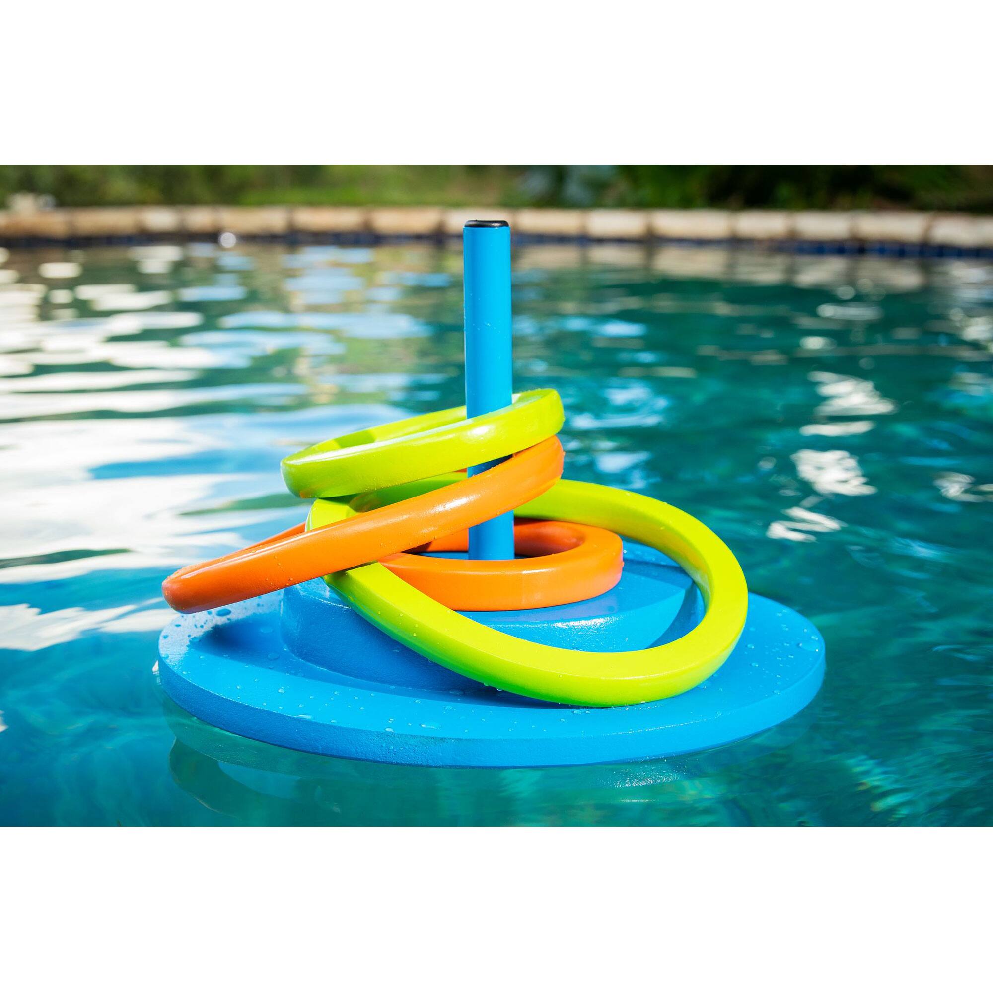 Alt View 10. TRC Recreation - TRC Recreation Floating Foam Ring Toss Swimming Pool Game with 4 Rings, Orange - Orange.