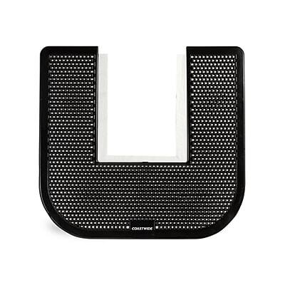 Front. Coastwide Professional - Toilet Floor Mat, 17.5" x 20.5", 6/Carton - Black.