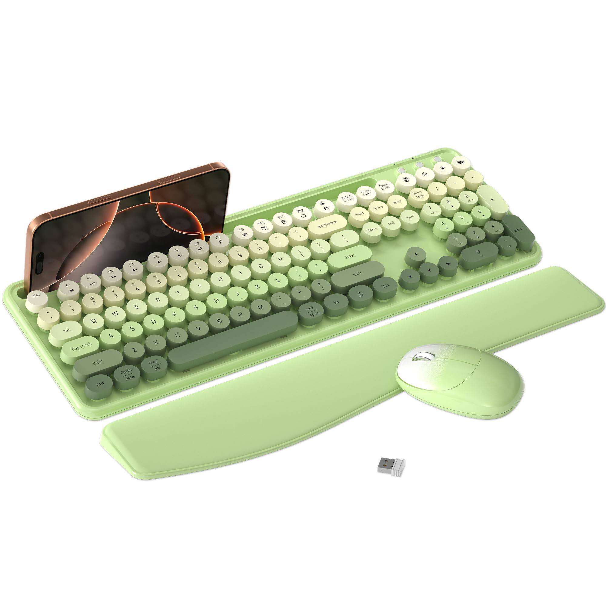 COTTAGE Colorful Computer And Mouse Combo With Phone Holder Wrist Rest ...
