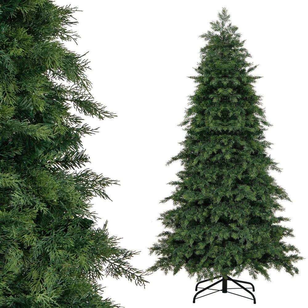 Alt View 2. Resenkos - Resenkos 6-Ft Hinged Artificial Christmas Tree - 721 Lush Branch Tips, Green - Green.
