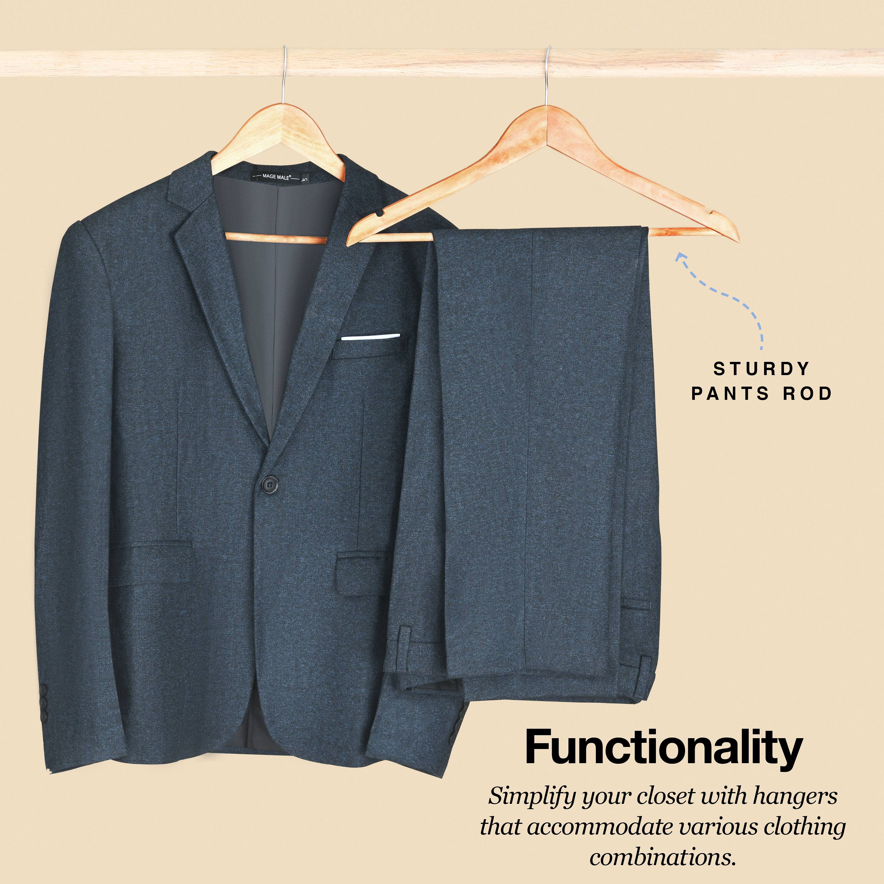 - P STURDY PANTS ROD
- Functionality
- Simplify your closet with hangers that accommodate various clothing combinations.