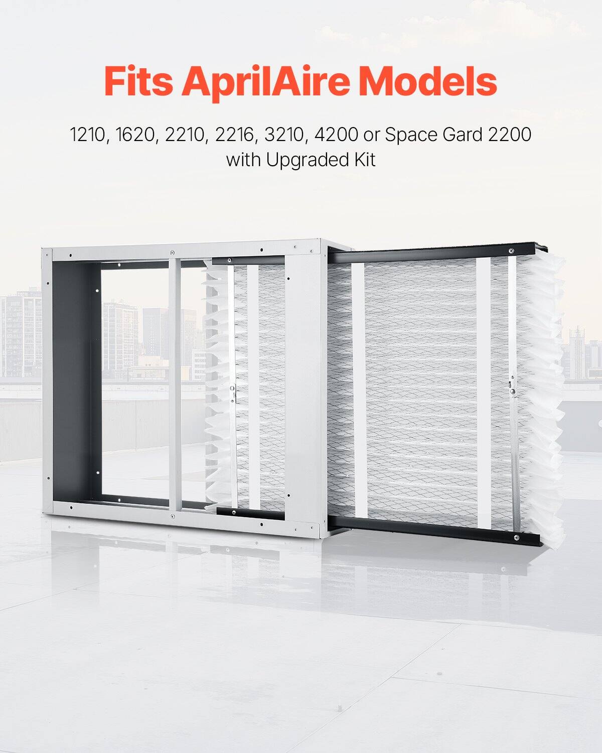 Fits AprilAire Models  
1210, 1620, 2210, 2216, 3210, 4200 or Space Gard 2200 with Upgraded Kit