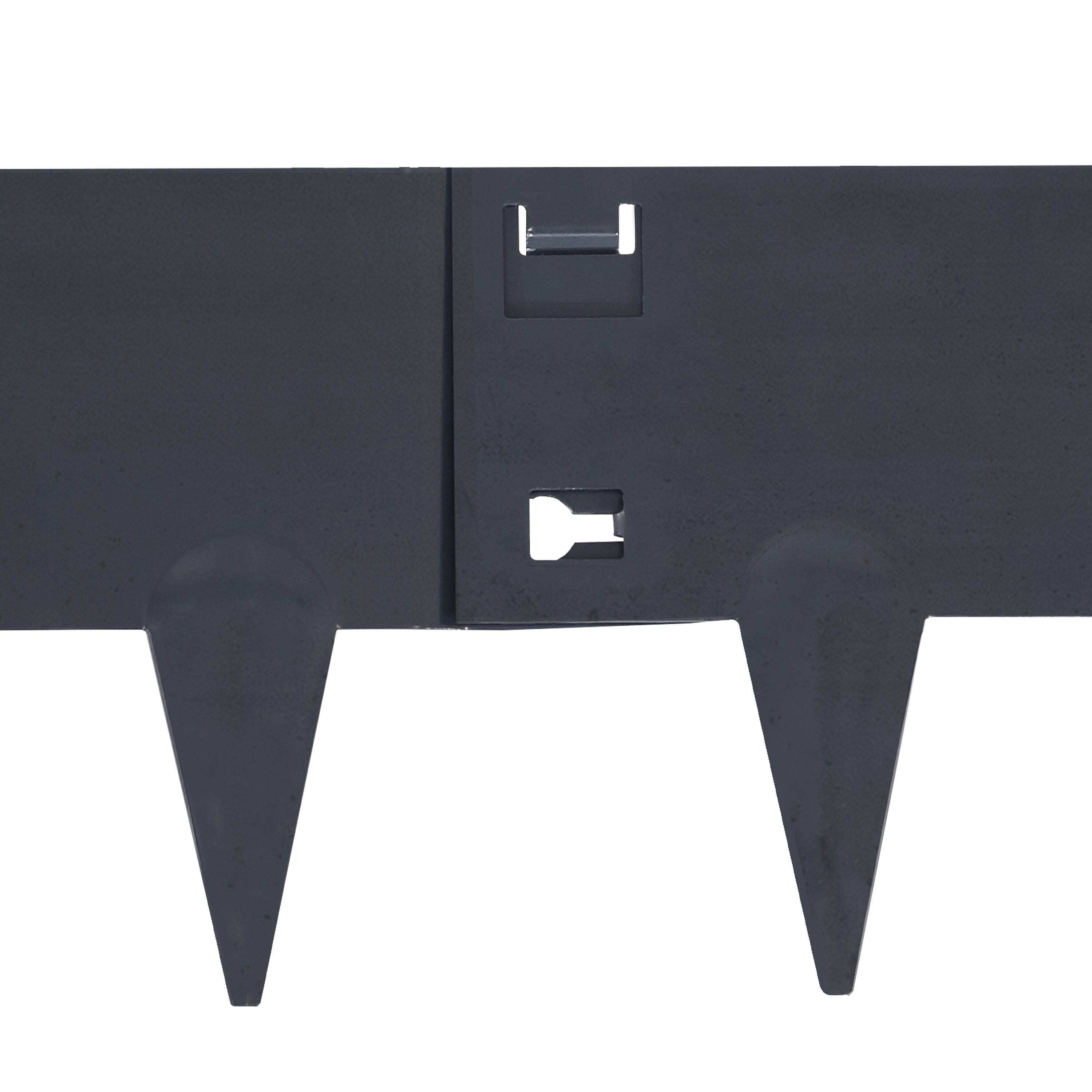 Alt View 9. Sunnydaze - 5-Piece Steel Garden Border Fence Set - 42 in - Corten steel.