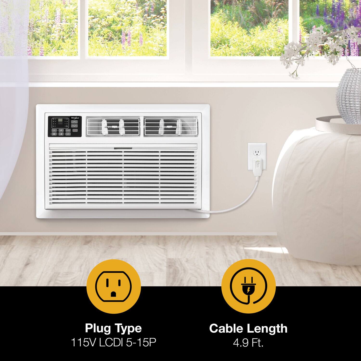 - Plug Type: 115V LCDI 5-15P
- Cable Length: 4.9 Ft.