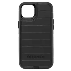 Front. OtterBox - OtterBox Defender Pro Series Case and Holster - iPhone 14 Plus - Black.