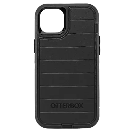 Front. OtterBox - OtterBox Defender Pro Series Case and Holster - iPhone 14 Plus - Black.