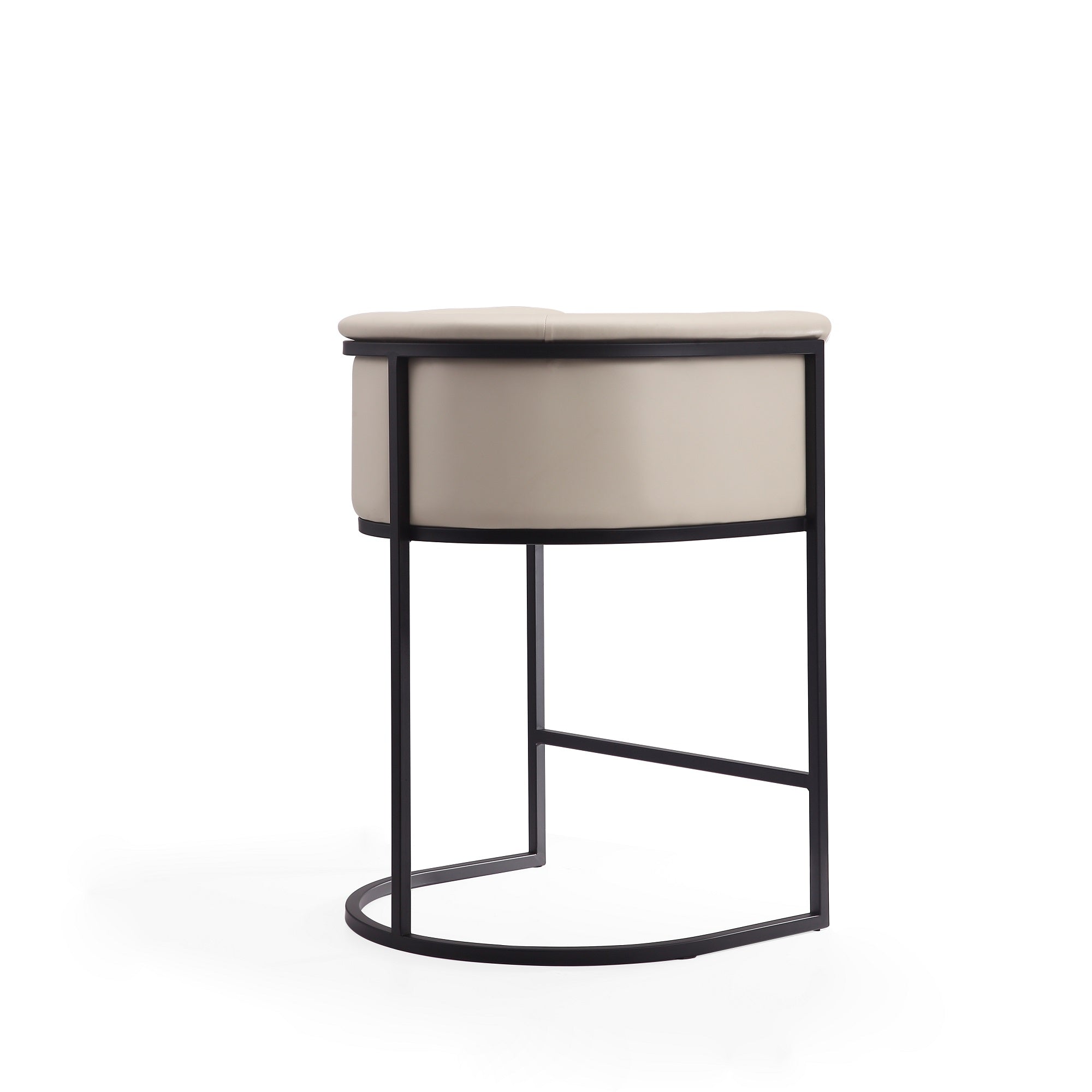 Manhattan Comfort Cosmopolitan Mid Century Modern Metal Upholstered ...