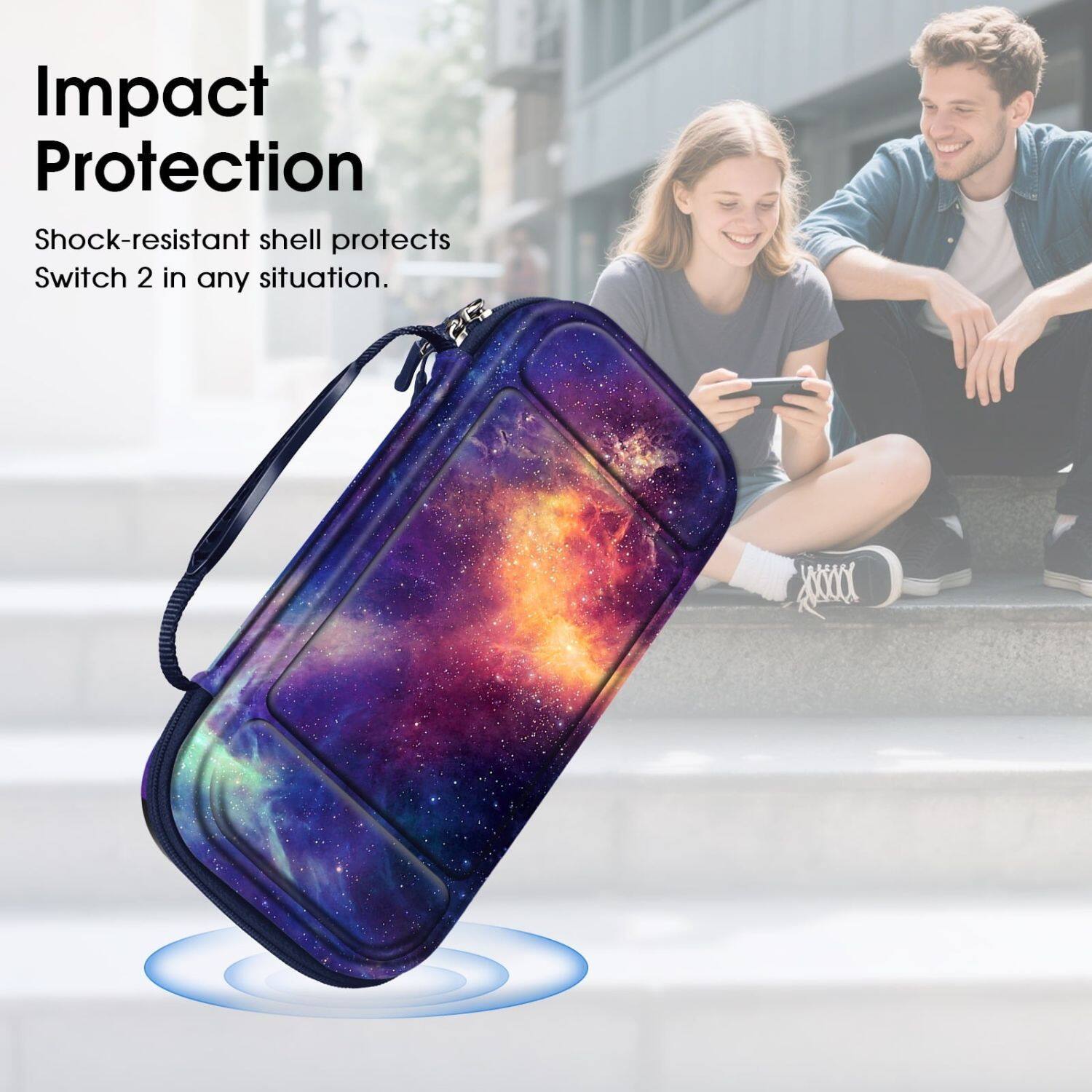 Impact Protection

Shock-resistant shell protects Switch 2 in any situation.