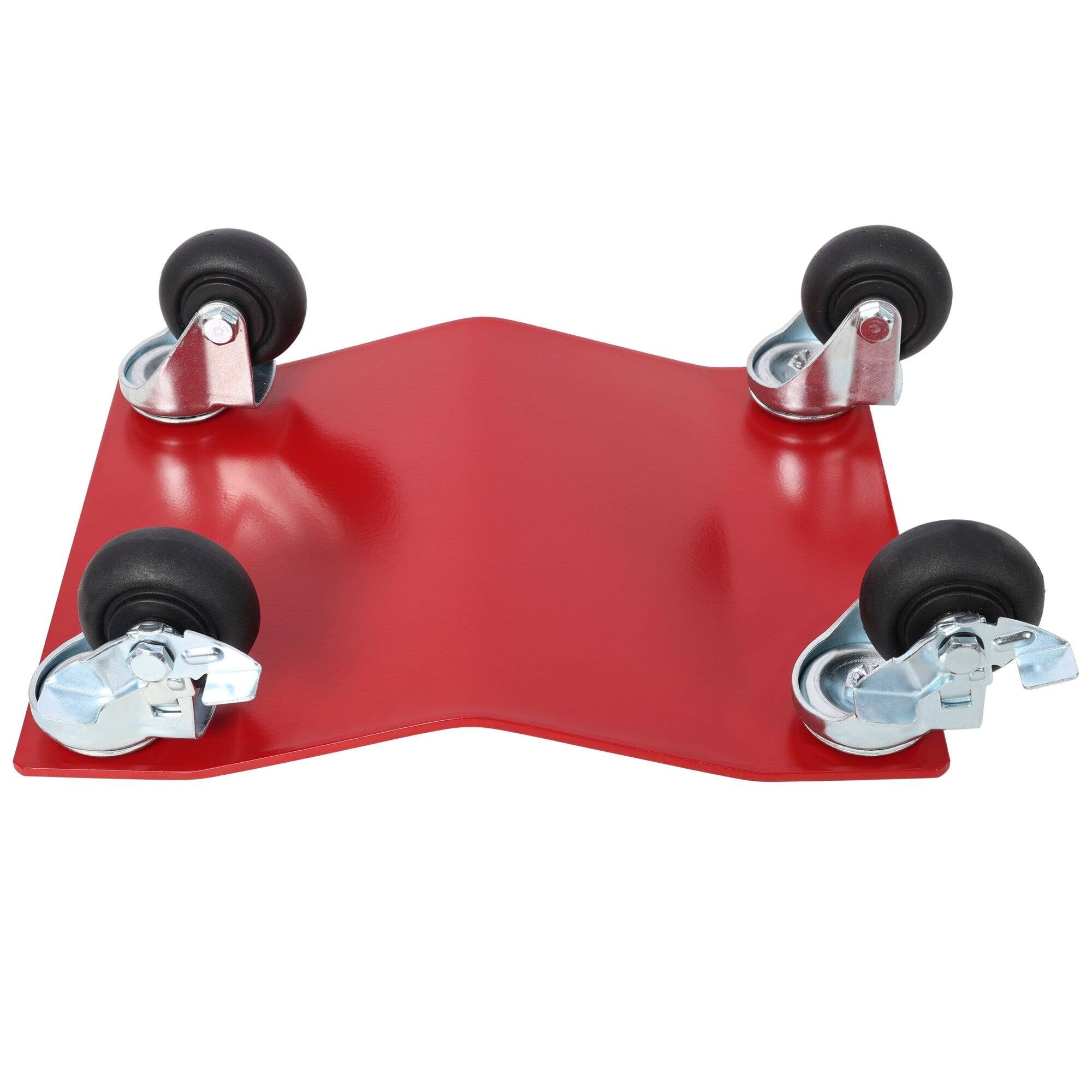 Alt View 4. Boyel Living - 4Pack 6000lb Capacity Heavy Duty Wheel Dolly Red with Brakes Steel Tire Mover - Red.
