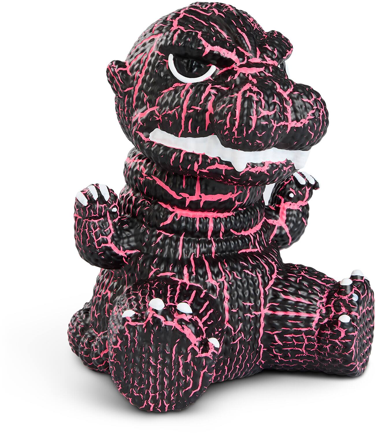 Handmade by Robots Godzilla Pink & Black Crackle Limited Edition