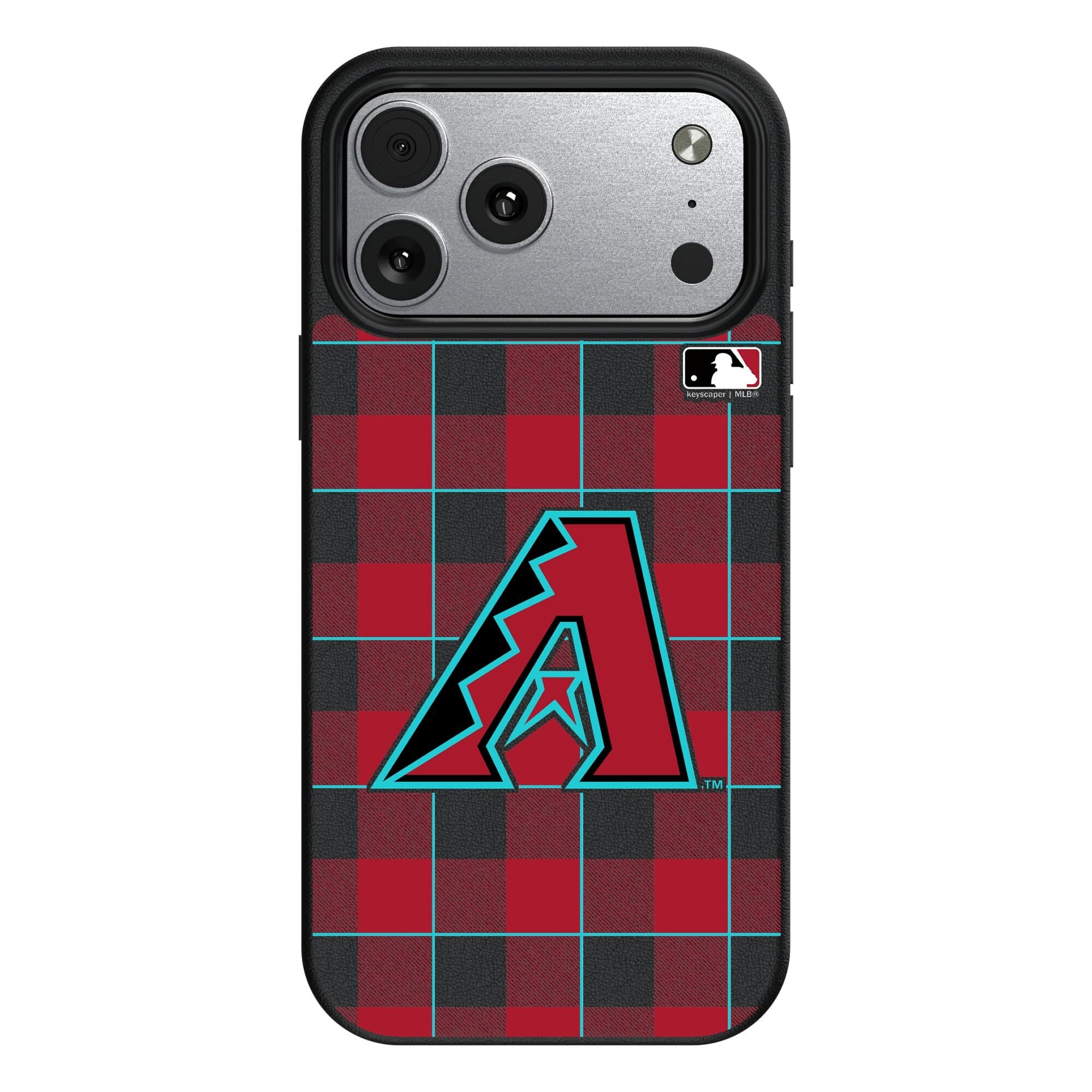 Keyscaper - MLB - Arizona Diamondbacks Plaid Magnetic Bump iPhone Case - 17 Pro Max - Black price history on PriceWatchPro