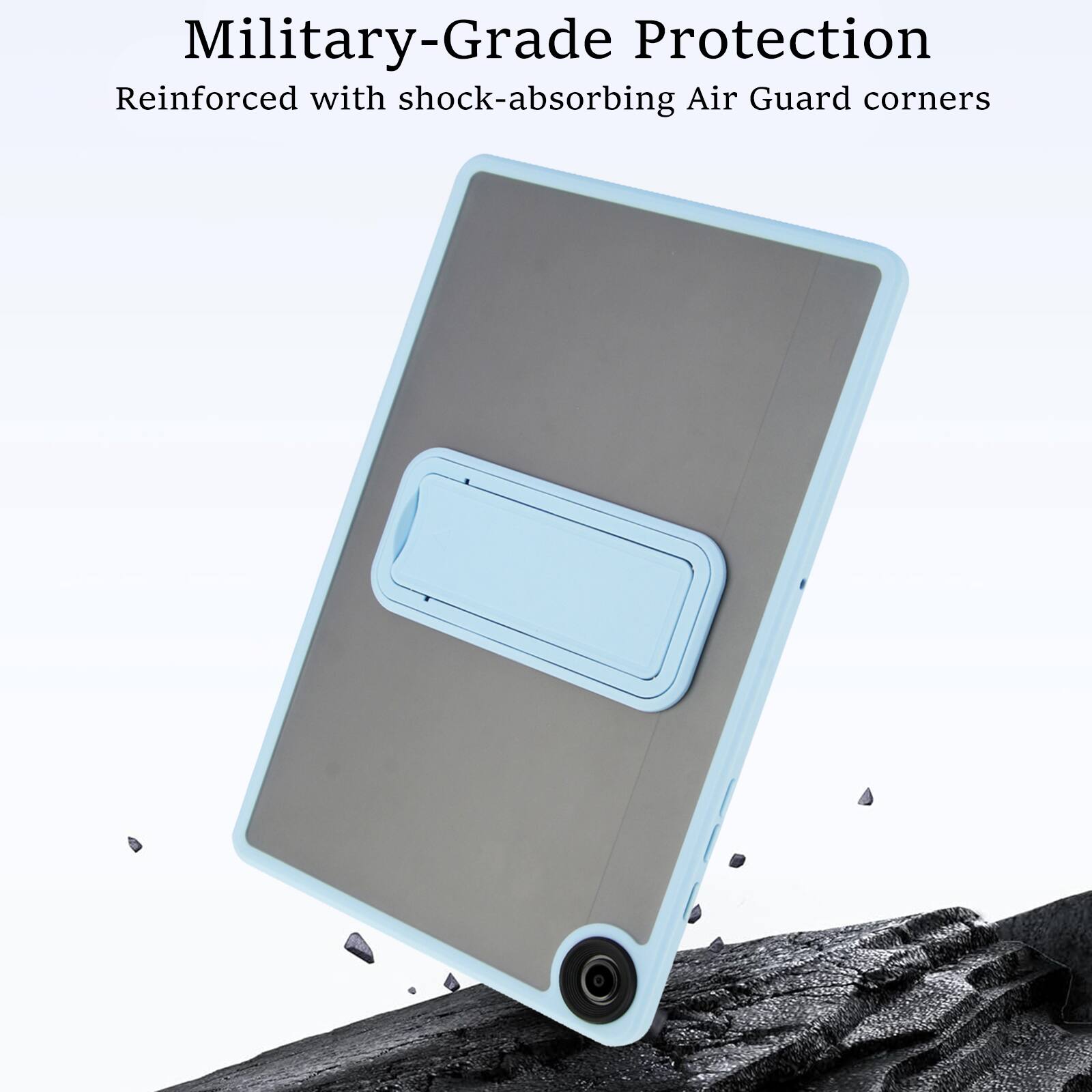 Military-Grade Protection  
Reinforced with shock-absorbing Air Guard corners
