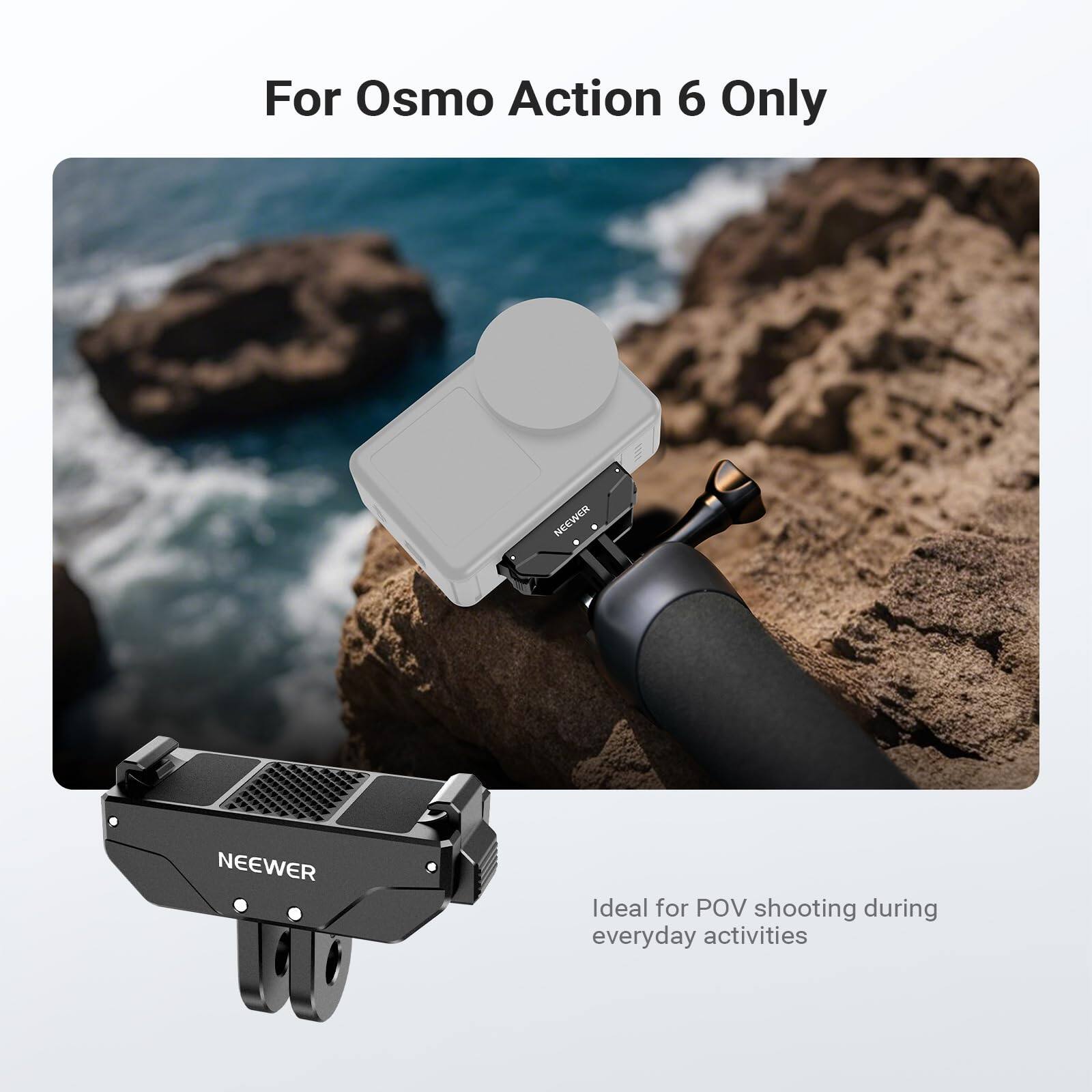 For Osmo Action 6 Only

NEEWER

Ideal for POV shooting during everyday activities