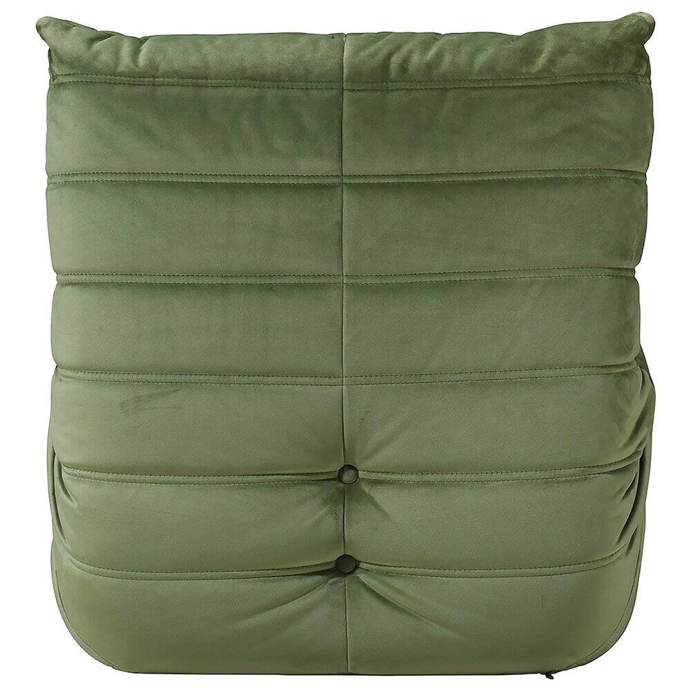 Alt View 2. Meridian Furniture - Relax Green Velvet Upholstered Chair - Green.
