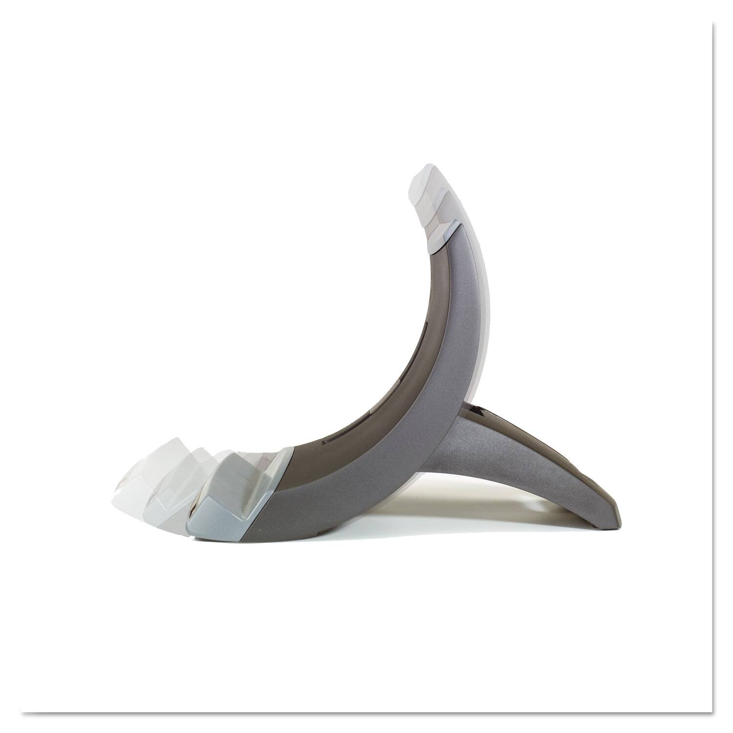 Alt View 4. 3M - 3M Adjustable Laptop Stand, Black, 3 in. Vertical Height Adjustment, Non-Skid Base (LX550) - Black.