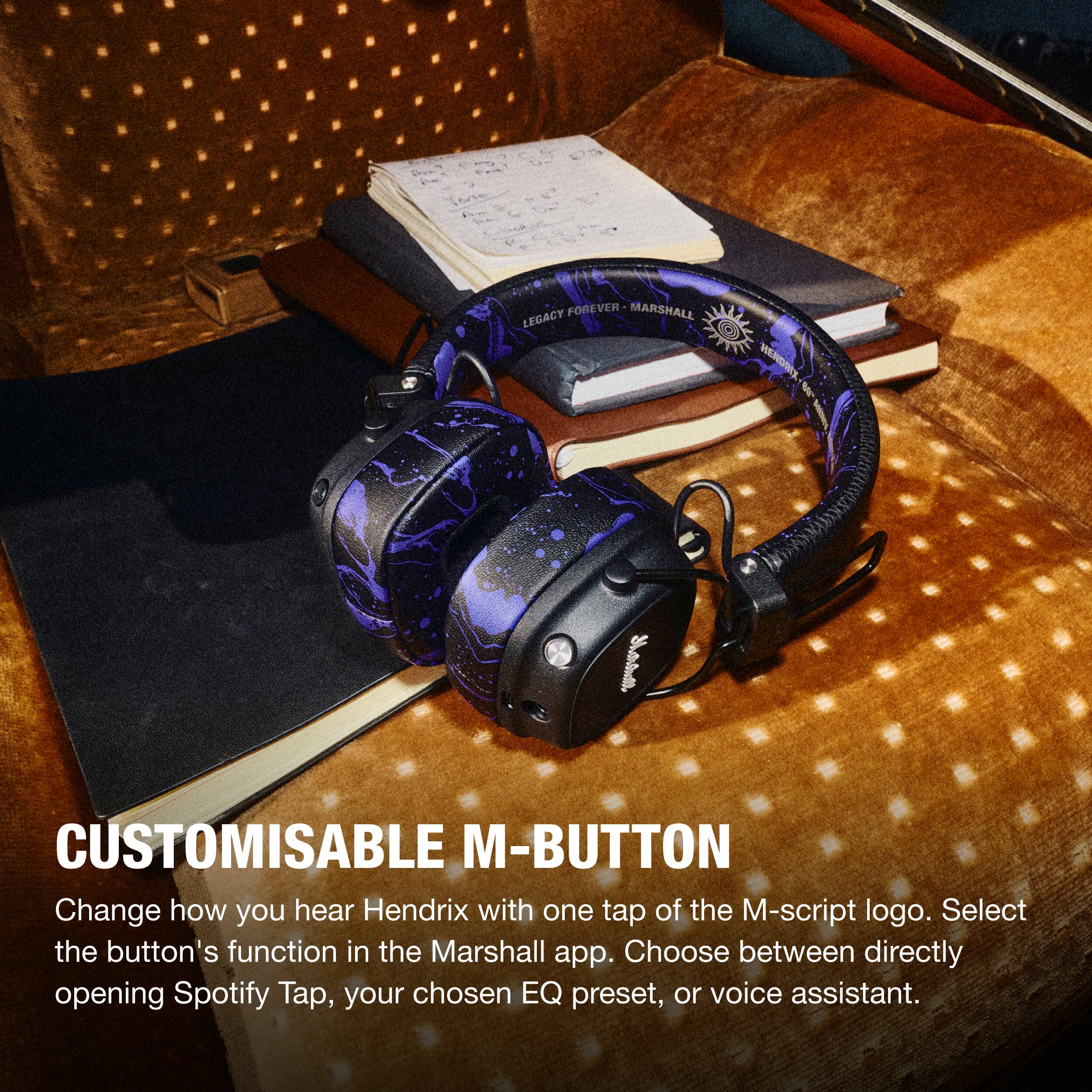 Marshall Major V Wireless On Ear Bluetooth Headphones with