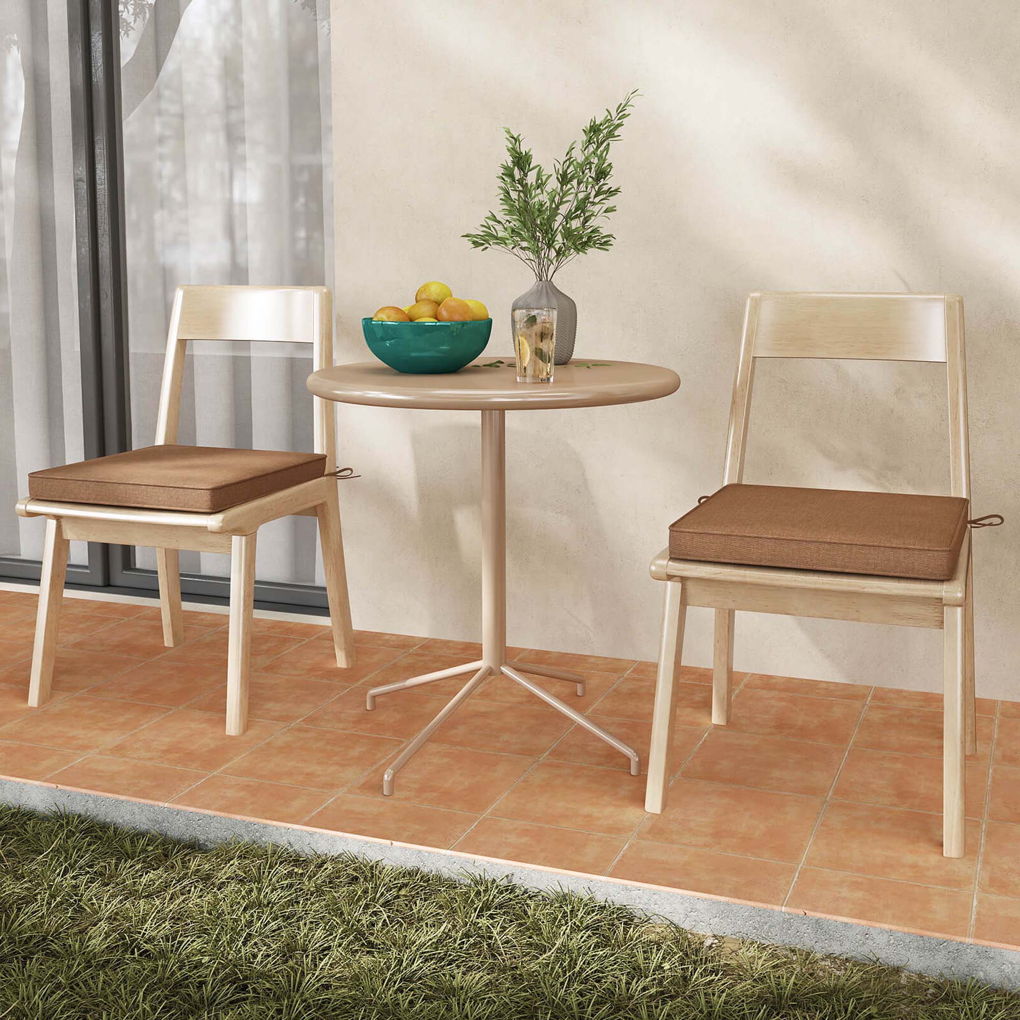 Alt View 1. Costway - Costway Outdoor Chair Cushion Set of 2 Waterproof Fade-Resistant Olefin Seat Cushions - Brown.